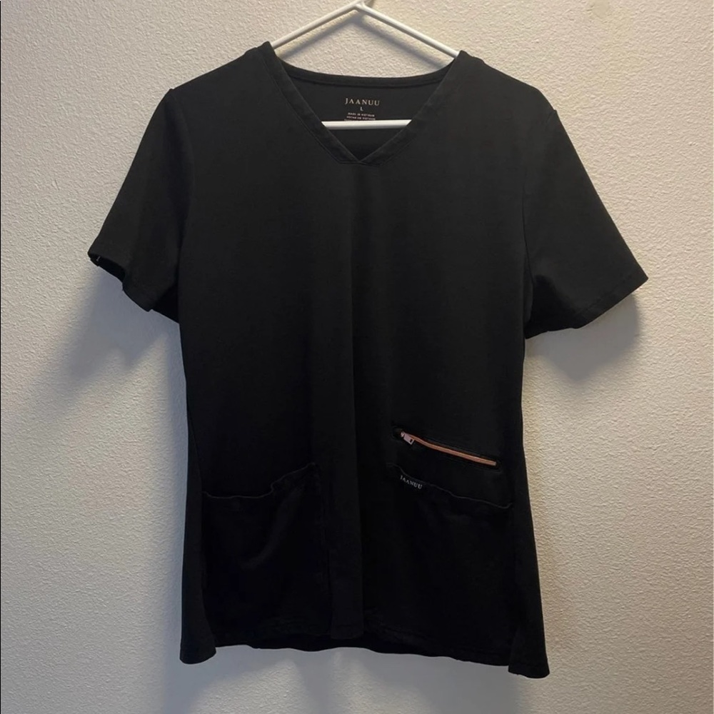 Jaanuu black large scrubs set